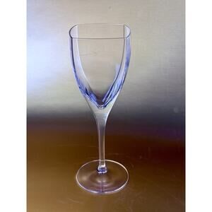 Mikasa Crystal Panache Square 8 7/8in Wine Glass Water Goblet